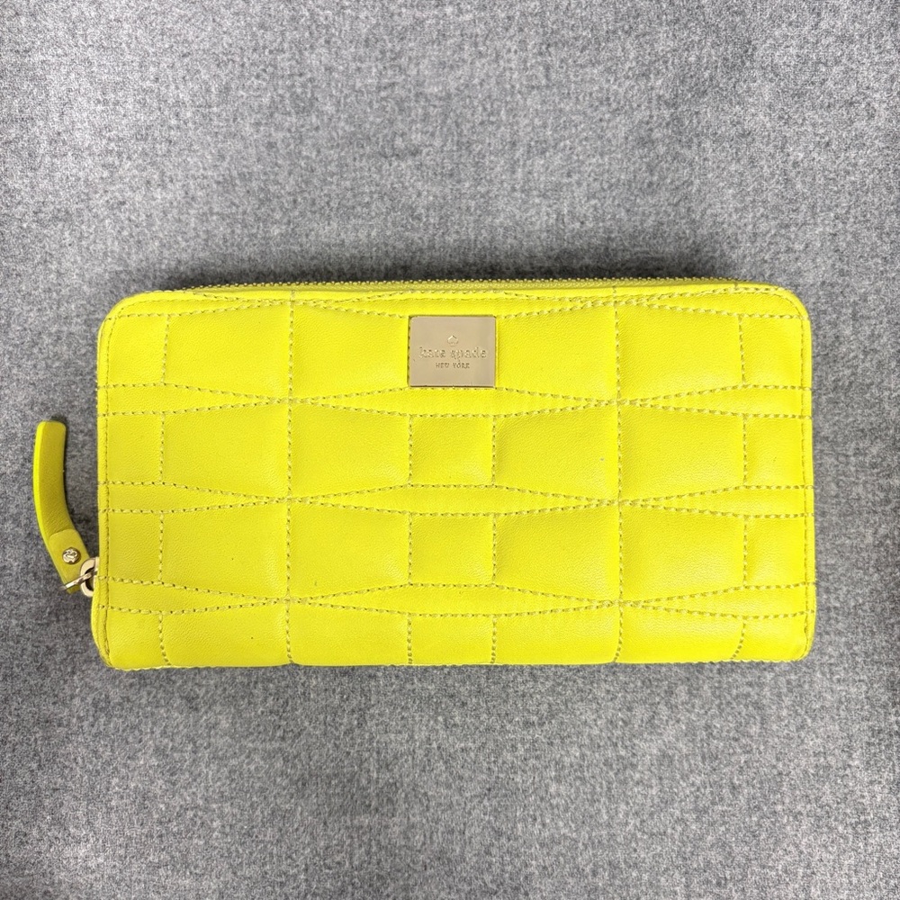Kate Spade Yellow Quilted Wallet